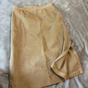 Suede skirt
